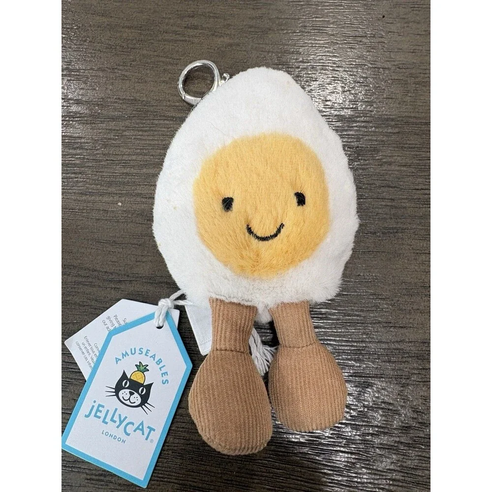Jellycat Amuseables Happy Boiled Egg Plush Keychain 7